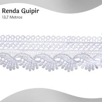 Renda Guipír Prata - Rolo Com 13,7 Metros - Chl589 - Nybc