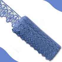 Renda Guipír - Rolo Com 13.7 Metros - Azul Hortencia - Nº: 182- Chl-592 Nybc