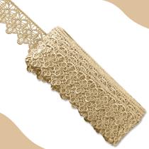 Renda Guipír - Rolo Com 13.7 Metros - Caramelo Claro - Nº: 267 - Chl-592 Nybc Renda Guipír - Rolo Com 13.7 Metros - Caramelo Claro - Nº: 267 - Chl-592 Nybc