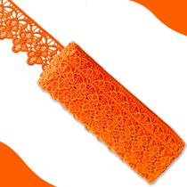Renda Guipír - Rolo Com 13.7 Metros - Laranja - Nº: 523 - Chl-592 Nybc Renda Guipír - Rolo Com 13.7 Metros - Laranja - Nº: 523 - Chl-592 Nybc