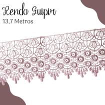 Renda Guipír Rose - Rolo Com 13,7 Metros - Chl185 - Nybc
