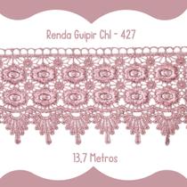 Renda Guipír Rose - Rolo Com 13,7 Metros - Chl427 - Nybc