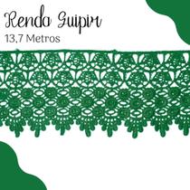 Renda Guipír Verde Bandeira - Rolo Com 13,7 Metros - Chl185 - Nybc