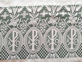 Renda Litúrgica Alpha E Ômega 60 Cms Largura Kit Com 10 Mts