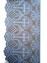 Renda Litúrgica Branca Cruz 30 Cms Largura Kit Com 5 Mts Renda Litúrgica Branca Cruz 30 Cms Largura Kit Com 5 Mts