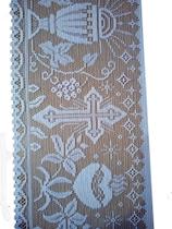 Renda Litúrgica Cálice Para Sobrepeliz 30cm Largura Kit com 10 mts Renda Litúrgica Cálice Para Sobrepeliz 30cm Largura Kit com 10 mts