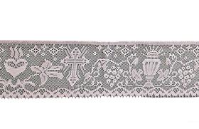 Renda Litúrgica Cálice Sagrado 15 Cm Larg Kit Com 5 Mts