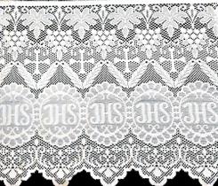Renda Litúrgica Jhs Branca 60 Cms Largura Com 5 Mts Compr Renda Litúrgica Jhs Branca 60 Cms Largura Com 5 Mts Compr