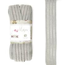 Renda Mista MYR118 35mm by Millyta 10 Metros - Cinza Dream