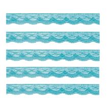 Renda najar n37 cor 21 azul turquesa peça c/50 metros