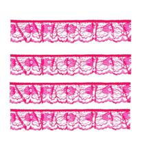 Renda najar n37 cor 41 rosa cítrico peça c/50 metros