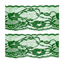 Renda najar n70 cor 23 verde bandeira peça c/50 metros