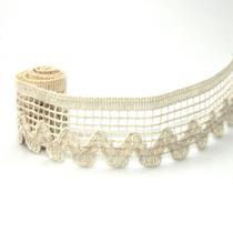 RENDA ZIG ZAG 3,2cm CRU COM 30 METROS FB DO BRASIL