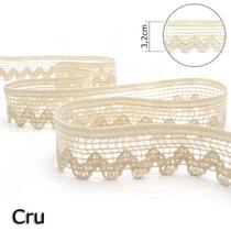 Renda Zig Zag Cru 3,2cm - 10m