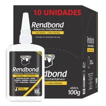 Rendbond Rendicolla 100g Cola Adesivo AntiEntupimento 10 UNIDADES