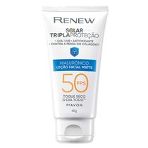 Renew Protetor Facial Hialurônico Matte FPS 50