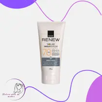 Renew Protetor Solar com Protinol FPS 70 - Antissinais - Loção Facial Matte - Toque seco 40g