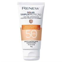 Renew Protetor Solar Facial FPS 50 Cor Média Clara 2.0 40g Tripla Proteção Matte Renew Protetor Solar Facial FPS 50 Cor Média Clara 2.0 40g Tripla Proteção Matte