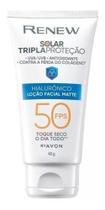 Renew Solar Advance Matte Hialurônico Fps 50 Avon