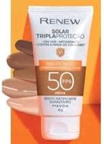 Renew Solar FPS 50 Cor Média 3.0 40G Mais vendido - Matte Hialurônico
