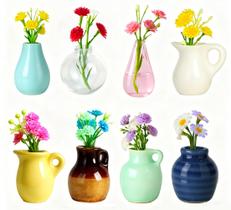 Renmxj 8 Peças de Ímãs de Geladeira com Mini Vasos de Cerâmica Renmxj 8 Peças de Ímãs de Geladeira com Mini Vasos de Cerâmica