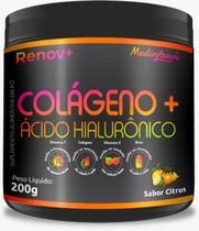 Renov+ Suplemento Colágeno + Ácido Hialurônico. Citrus 200G - Medinfarm Laboratório