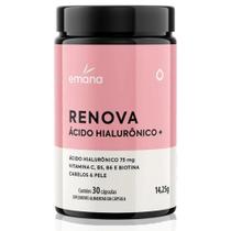 Renova Ácido Hialurônico c/ Vitamina C 30 cápsulas Emana - Emana Suplementos