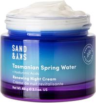 Renovação de água de nascente Night Cream Sand & Sky Tasmanian Renovação de água de nascente Night Cream Sand & Sky Tasmanian