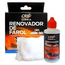 Renovador de Farol Orbi Tira Amarelado e Aspecto Fosco Revitalizador 50ml + Estopa