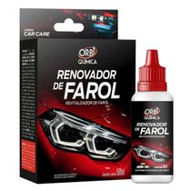 Renovador Limpador Revitalizador 50ml Limpeza Farol Carro Caminhonete Moto Automotivo Estopa Polimento Linha White Car Care Orbi