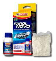 Renovador Revitalizador Liquido 50ml Farol Novo Luxcar Limpa E Restaura Fácil