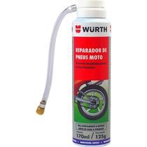 Reparador de Pneu Instantaneo Spray Veda Tapa Furo Salva Vidas Automotivo Inflador De Moto 170ml Wurth