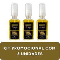 Reparador de Pontas Floressence Óleo de Argan Frasco 50ml Kit Promocional 3 Unidades
