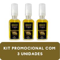 Reparador de Pontas Floressence Óleo de Argan Frasco 50ml Kit Promocional 3 Unidades