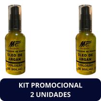 Reparador de Pontas Minas Fórmula Óleo de Argan Vidro 60ml Kit 2 Unidades
