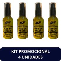 Reparador de Pontas Minas Fórmula Óleo de Argan Vidro 60ml Kit 4 Unidades