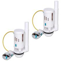 Reparo Caixa Acoplada Assento Kit 2 Uni Valvula Drenagem Vaso Sanitario Botao Descarga Tanque Banheiro Lavabo Casa Reparo Caixa Acoplada Assento Kit 2 Uni Valvula Drenagem Vaso Sanitario Botao Descarga Tanque Banheiro Lavabo Casa