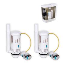 Reparo Caixa Acoplada Kit 2 Uni Vaso Assento Sanitario Valvula Drenagem Caixa Botao Descarga Banheiro Lavabo Casa Reparo Caixa Acoplada Kit 2 Uni Vaso Assento Sanitario Valvula Drenagem Caixa Botao Descarga Banheiro Lavabo Casa