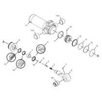 Reparo cilindro do giro retroescavadeira 416E novas / 416F2 3779352