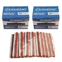 Reparo De Pneus S/Cam 60 Unid Macarrão Refil Bremen 02 pçs Reparo De Pneus S/Cam 60 Unid Macarrão Refil Bremen 02 pçs