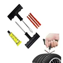 Reparo De Pneus Sem Câmara De Moto Carro Kit 6 Peças Tipo Macarrão Borracheiro