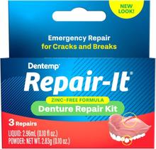 Reparo De Prótese Dentária Dentemp Denture Repair Kit Com 3 Reparo De Prótese Dentária Dentemp Denture Repair Kit Com 3