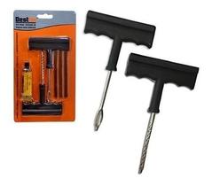 Reparo Kit Pneu Remendo Sem Camara Carros Motos Macarrão Fer