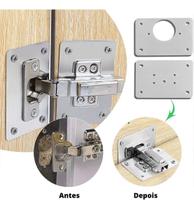 Reparo Para Consertar Dobradiça Quebrada Armário 10 Peças Reparo Para Consertar Dobradiça Quebrada Armário 10 Peças