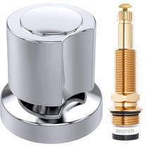 Reparo para Registro chuveiro Rosca 2 (m18) com Acabamento C40 Metal 16 Estrias