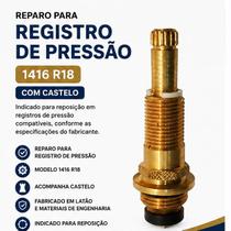 Reparo para Registro de Pressão 1416 R18 com Castelo Metal Reparo para Registro de Pressão 1416 R18 com Castelo Metal