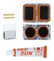 Reparo Pneu Câmara Ar Remendo Cola Lixa Bicicleta Bike