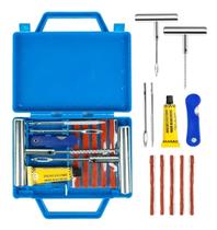 Reparo Pneu Moto e Carro Kit Remendo Frio Sem Câmara