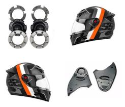 Reparo Viseira Capacete Mixs Fokker / Mx5 - Chassi + Botoes Reparo Viseira Capacete Mixs Fokker / Mx5 - Chassi + Botoes