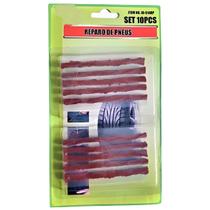 Reparos Rápido Vermelho Para Pneus Kit10 Peças Tipo Macarrão
